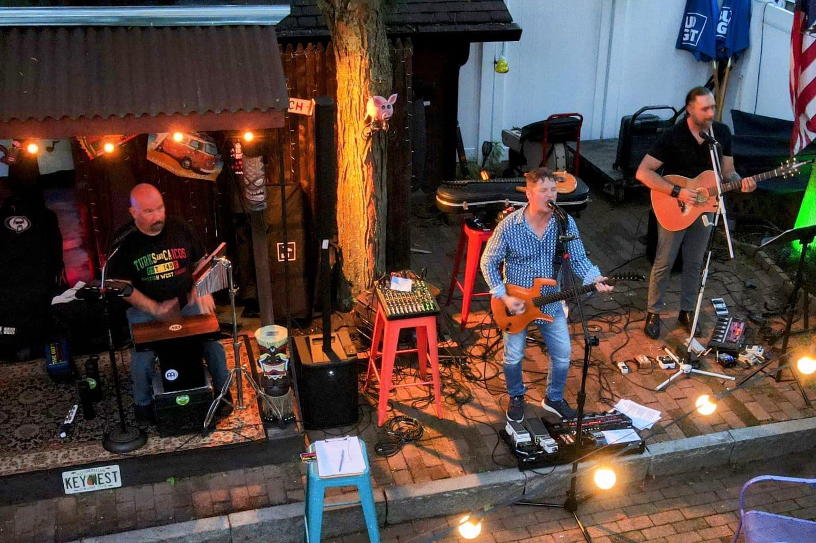 Chad LaMarsh performing live with band